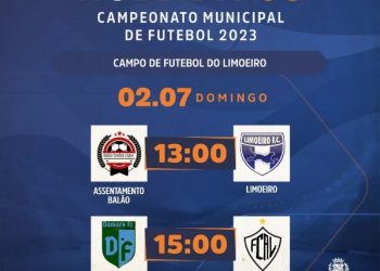 3º rodada do Campeonato Municipal de Futebol 2023 em Montanha
