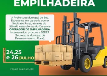 Curso de Empilhadeira: Capacite-se para novas oportunidades em Boa Esperança