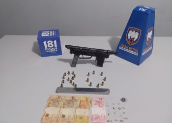 Ação Policial em Montanha apreende entorpecentes, submetralhadora, munições e dois indivíduos