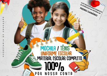 Prefeitura de Pedro Canário anuncia distribuição de kit escolar para alunos da rede municipal de ensino