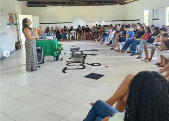 Secretaria Muncipal de Saúde em parceria com o Programa Municipal de Controle do Tabagismo programou ações de concientização nas escolas de Montanha