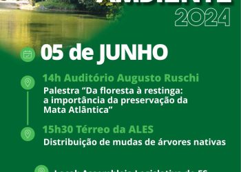 DIA DO MEIO AMBIENTE VAI TER DISTRIBUIÇÃO DE MUDAS NATIVAS