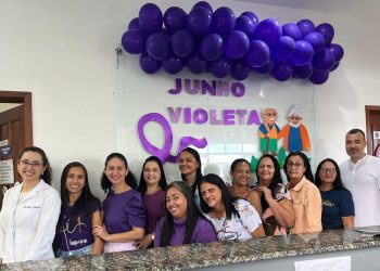 Comemorado o JUNHO VIOLETA com um evento para os pacientes da terceira idade do ESF3