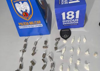 P2 E RADIO PATRULHA PRENDEM EM FLAGRANTE DOIS JOVENS