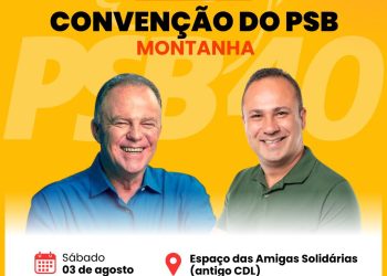 Convite convenção do PSB Montanha