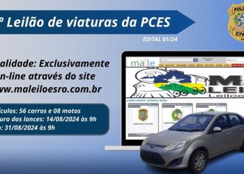 PCES realizará 2º leilão de viaturas da Corporação