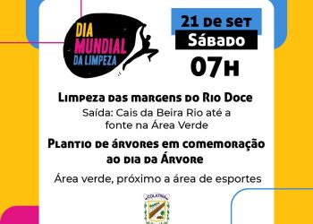 COLATINA CELEBRA DIA DA ÁRVORE E DIA MUNDIAL DA LIMPEZA NO PRÓXIMO SÁBADO