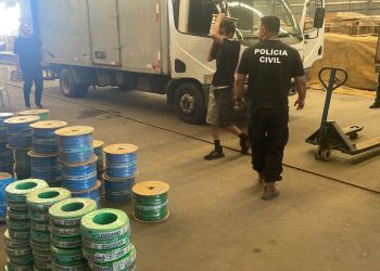 Ação conjunta resulta na prisão de suspeita de envolvimento em furto de fios de cobre na Serra