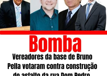 Vereadores da base de Bruno Pella votam contra projeto de asfalto em Rio Bananal, gerando indignação popular