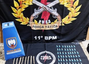 PM APREENDE 70 PINOS DE COCAÍNA E DEMAIS DROGAS EM BARRA DE SÃO FRANCISCO