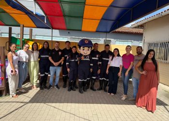 Alunos da EMEF Profº Marcos Brunelli da Rocha participam de atividade educativa com o SAMU-192