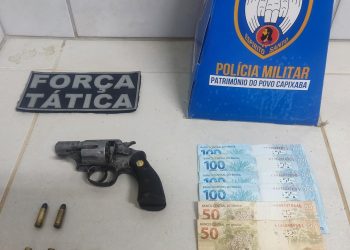 FORÇA TÁTICA DO 11º BPM PRENDE INDIVÍDUO COM ARMA DE FOGO E MUNIÇÕES EM BARRA DE SÃO FRANCISCO