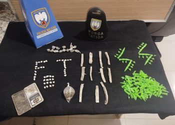 FORÇA TÁTICA E K9 DO 11º BPM APREENDEM CRACK E MACONHA EM ÁREA DE MATA EM ÁGUIA BRANCA