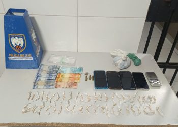 PMES prende foragido e apreende drogas e munições no bairro Aviso, em Linhares