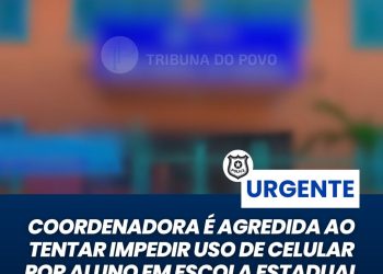 Coordenadora é ferida ao tentar impedir uso de celular por aluno em escola estadual de Montanha