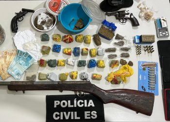 Polícia Civil prende casal em operação contra o tráfico de drogas em Rio Bananal