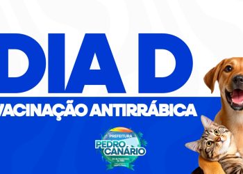 Cães e Gatos serão vacinados contra a raiva no município de Pedro Canário, saiba os pontos de vacinação e os dias de vacinação