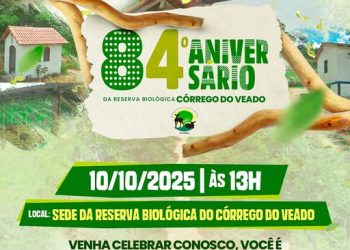 Reserva Biológica do Córrego do Veado celebra 84 anos com programação especial