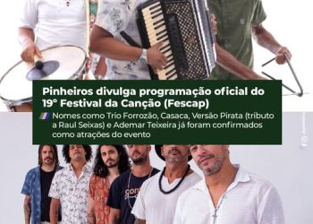 Pinheiros divulga programação oficial do 19º Festival da Canção (Fescap)