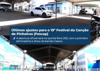 Últimos ajustes para o 19º Festival da Canção de Pinheiros (Fescap)