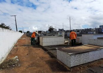 Prefeitura inicia manutenção dos cemitérios de Pinheiros