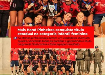 Mais Hand Pinheiros conquista título estadual na categoria infantil feminino