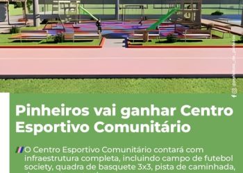 Pinheiros vai ganhar Centro Esportivo Comunitário
