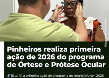 Pinheiros realiza primeira ação de 2026 do programa estadual de Órtese e Prótese Ocular