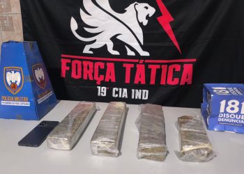 P2 E FORÇA TÁTICA APREENDEM QUASE 4KG DE DROGAS QUE SERIAM VENDIDAS NO “MONTANHA FOLIA”