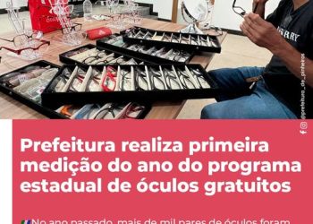 Prefeitura de Pinheiros realiza primeira medição do ano do programa estadual de óculos gratuitos