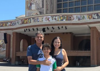 O Santuário de Aparecida foi destino da família do vice-governador Ricardo Ferraço na terça-feira de carnaval