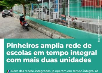 Pinheiros amplia rede de escolas em tempo integral com mais duas unidades