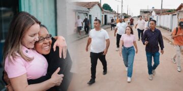 Manu visita obras de drenagem e pavimentação no bairro Camata, em Pedro Canário