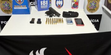 PCES e PMES apreendem arma e munições durante operação em Pinheiros