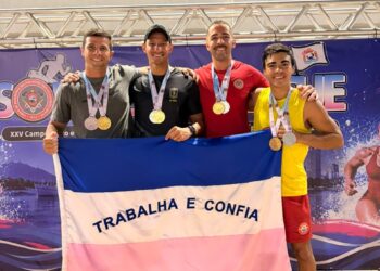 Policial militar do BME é destaque em campeonato de salvamento aquático no Espírito Santo e conquista sete medalhas